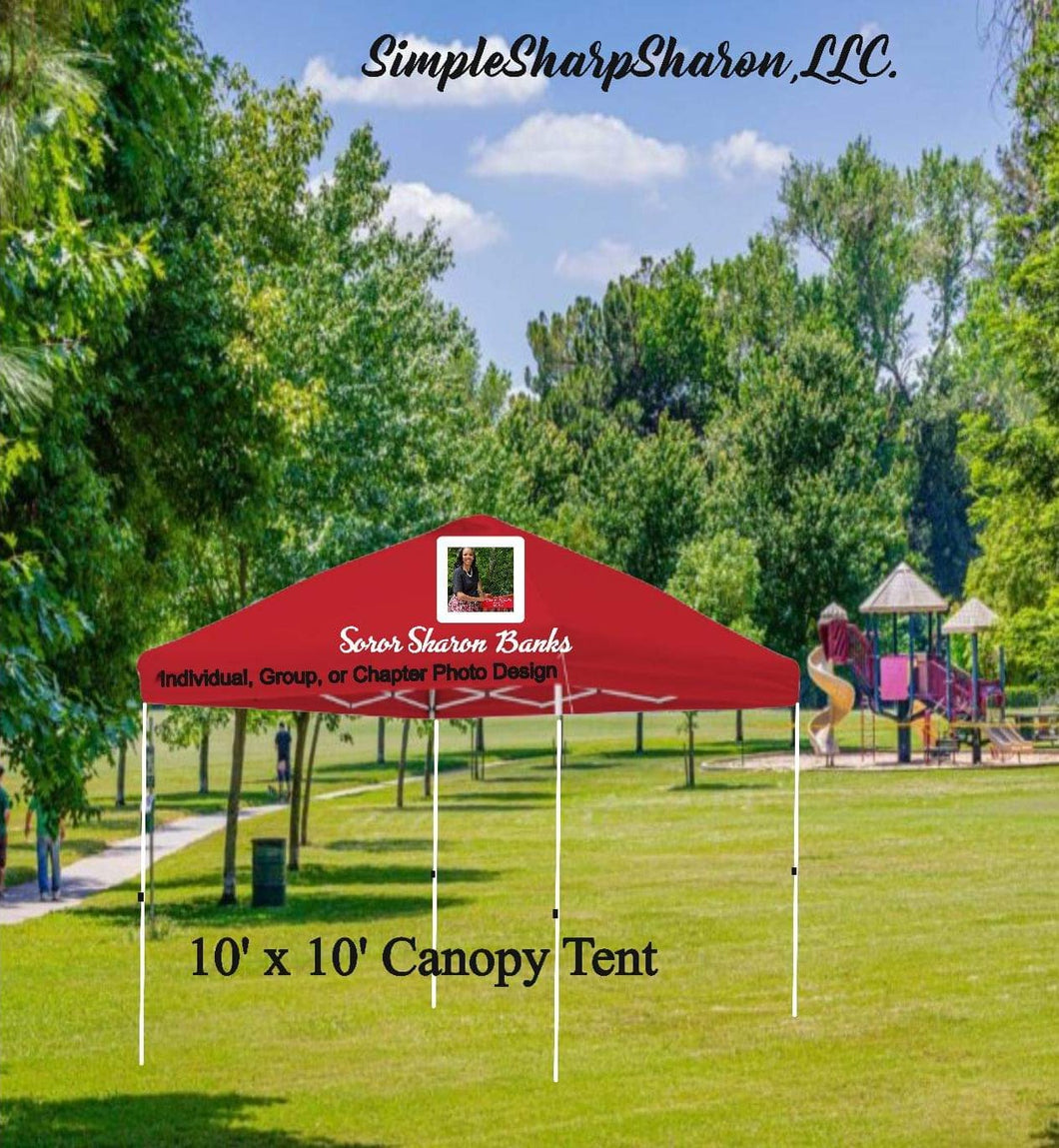 DST Canopy Tent with Individual, Group or Chapter Photo Design